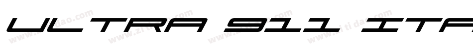 Ultra 911 Italic字体转换
